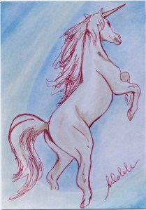 Antonia Calabrese, M.A. 60/2014. Progetto Mail Art “LE CHEVAL” organizzato da Nada Zéro e Christian Alle per esposizione il 4 e 5 luglio 2014 presso lo stand de L’association France Parkinson à l’hippodrome de la glacerie, Urville, Francia.